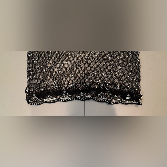 Beaded mesh ladies shirt. Size: M - Picture 2 of 10